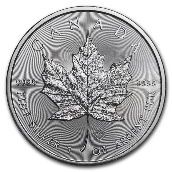 Moneda De Plata MAPLE LEAF Canadiense 1 OZ GoldenAge