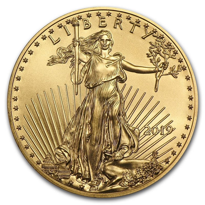 Moneda de Oro AMERICAN EAGLE Estadounidense 1 OZ